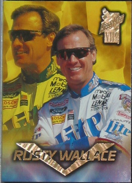 RUSTY WALLACE 1998 Press Pass VIP Nascar Trading Card No 26