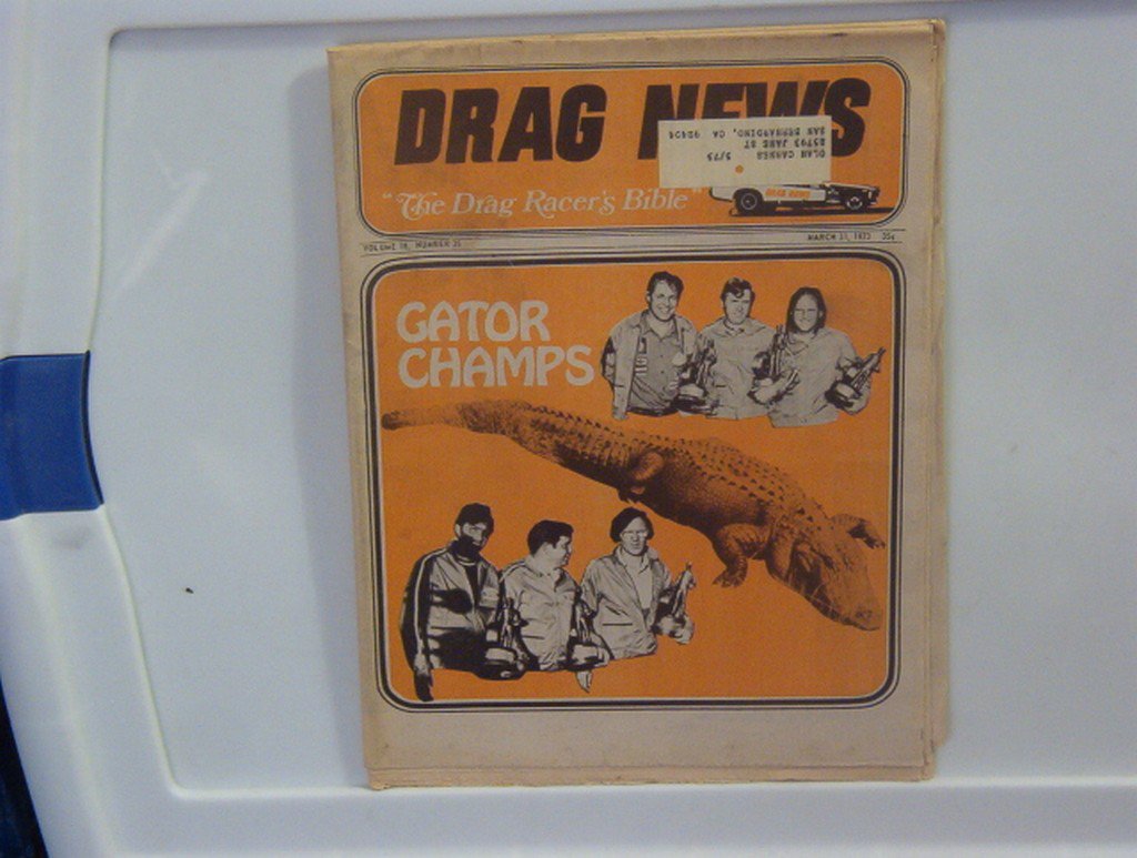 NHRA Drag Racing News Newspaper March 31, 1973 Gator Champs