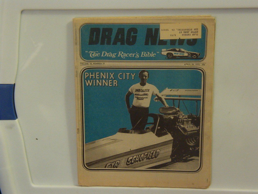 NHRA Drag Racing News Newspaper April 28, 1973 Phoenix City Winner