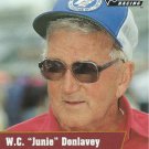 W.C. Junie Donlavey Nascar Pro Set 1991 Card #122