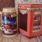 BUDWEISER Old Towne Beer Stein Mug Christmas 2003 Unused