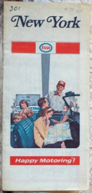 ROAD MAP 1971 72 Esso Highways Through New York State