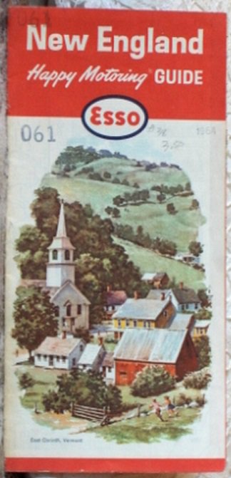 ROAD MAP 1964 Esso Interstate Highways Thru The New England States