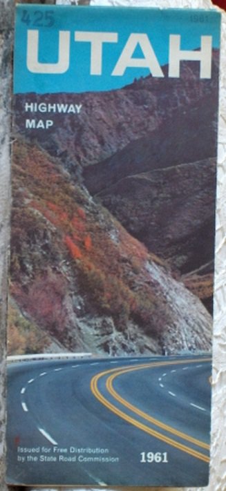 ROAD MAP 1961 Utah State Road Commission Highway Routes