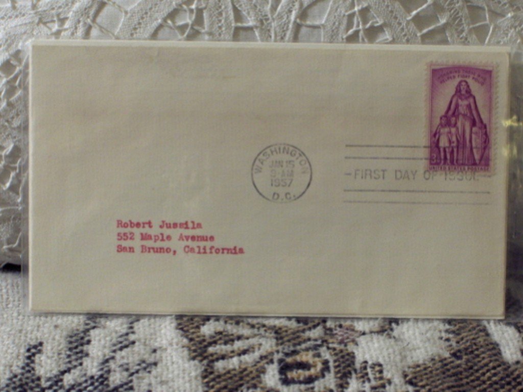 First Day Issue Cover Stamp Polio 1957 3c