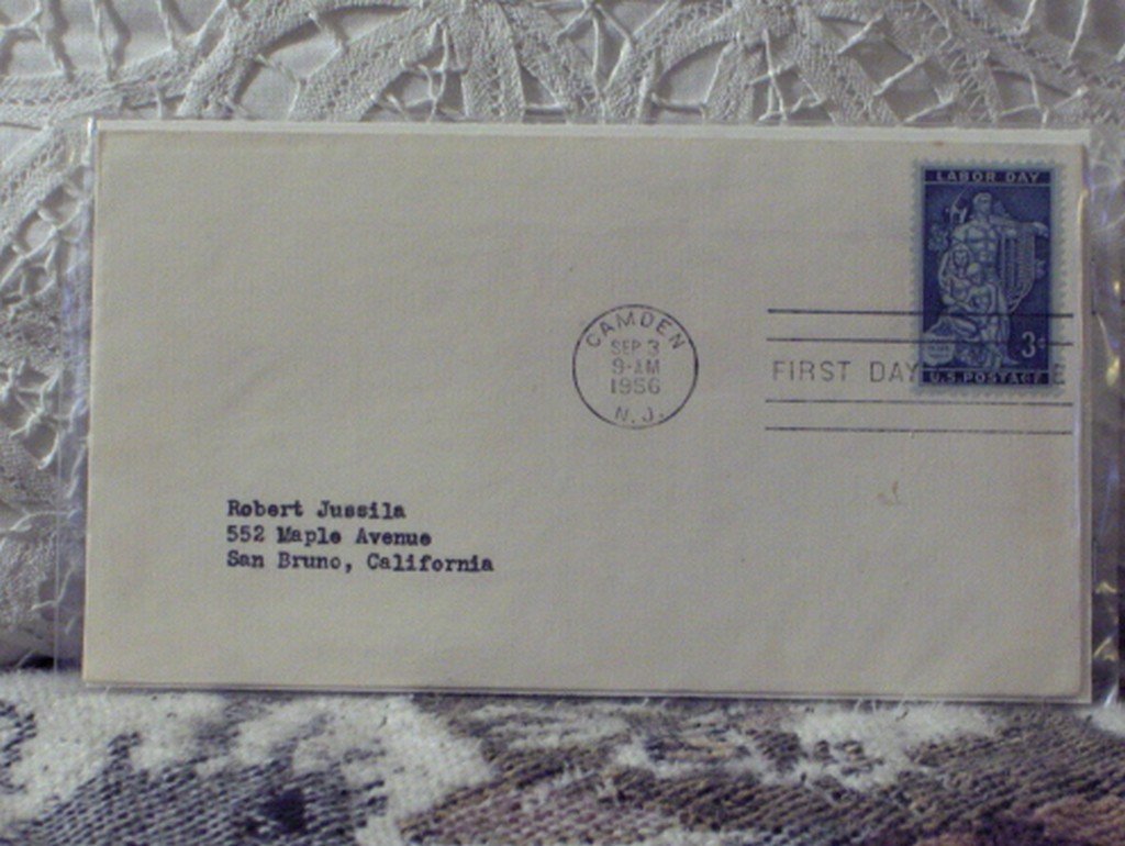 First Day Issue Cover Stamp Labor Day 1956 3c