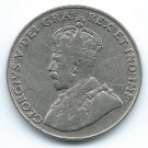 COIN MONEY Canada 1930 5 Cents King George Nickel