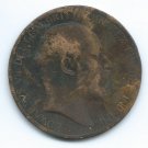 COIN MONEY Great Britain 1903 1 Penny Edward VII Copper