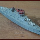 TOOTSIE TOY World War 2 Navy Battleship #1034 1940's Red Grey Silver No Masts
