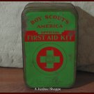 BOY SCOUTS Of America Official First Aid Kit Johnson And Johnson Square Tin Can