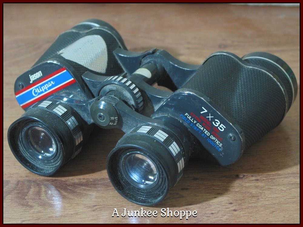 JASON EMPIRE CLIPPER Model 7 x 35 Antique Early 1960's Binoculars Used