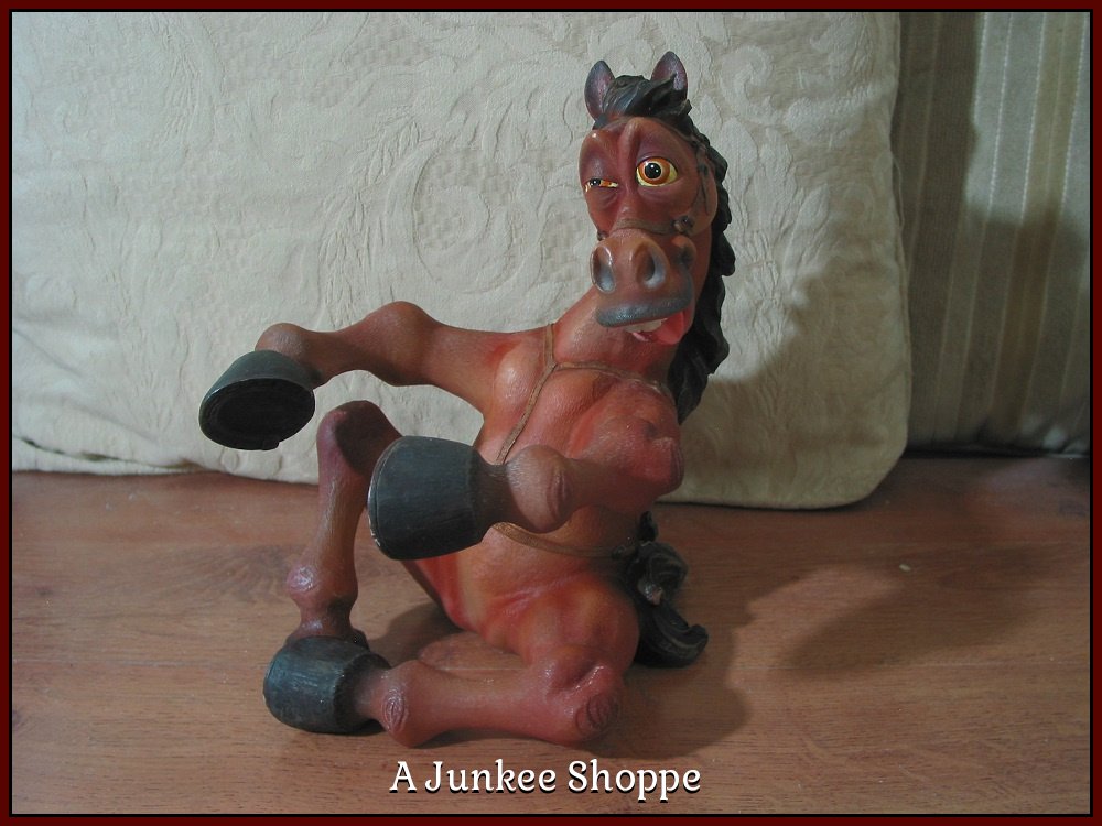 DRUNKEN HORSE Wine Bottle Caddy Decorative Bar Holder From Direct Connection