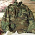 US ARMY Surplus Camouflage Field Jacket Coat Cold Weather Used