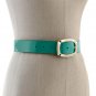 WHITE HOUSE BLACK MARKET Reversible Leather/Patent Belt NWT Gold Julep Kelly XS-S