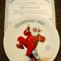 Norman Rockwell Christmas 1989 "Jolly Old St. Nick" Vintage Collector Plate w/COA