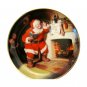 Coca Cola Franklin Mint 1993 "The Pause That Refreshes" Vintage Christmas Plate w/24k Gold, COA