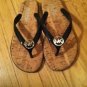New Michael Kors Jet Set Jelly Cork Charm Black Silver 5