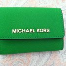 Authentic Michael Kors Jet Set Travel Coin Purse palm Green NWT Wallet