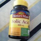 Nature Made Folic Acid Vitamin 400 mcg 250 Tablets  Fast Shipping!