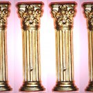 Vintage Lot of 4 Gold Plated Column Ormolu 65X21MM AL4