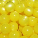 Vintage 36 Gorgeous BRIGHT YELLOW Super Lucite Thermoset Moonglow 12mm Beads RA2