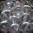 Vintage 18 Crystal Clear Lucite 13.5mm BEADS FR5