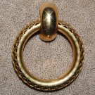 Vintage 4 Art Deco Huge Brass Filigree Hoop Findings 52x48mm N3R