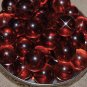 Vintage 12 Rootbeer Mock Tortise Shell 14mm Lucite Beads FR5