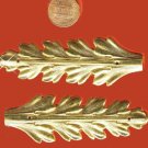 Vintage 4 Gold Plated Wonderfully Floral Ormolu Findings 82x24mm AM6