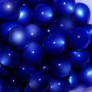 Vintage 48 Gorgeous  Royal Blue Super Lucite Thermoset Moonglow 11mm Beads RA2