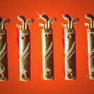 Vintage 10 Brass Golf Bag Stamping Ormolu 42X11MM GL6