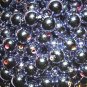 VINTAGE 36 LILAC MIRROR 10MM BEADS RED