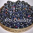 VINTAGE LOT OF 36 LILAC MIRROR 10MM BEADS RED