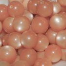 Vintage 24 Gorgeous Cantelope Orange Super Moonglow 14mm Beads M4R