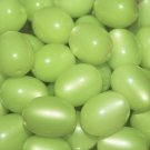 Vintage 12 Chartreuse Green Moonglow Beads 16x12mm P4R