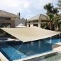 10' x 15' Deluxe Rectangle Sun Shade Sail UV Top Outdoor Canopy Patio Lawn