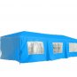 10' x 30' Gazebo Canopy Party Tent with Removable Side Walls - Blue