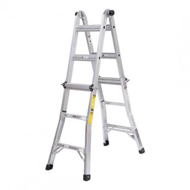 11' Adjustable Multi-Purpose Aluminum Folding Ladder