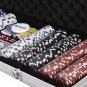 500 Chips Poker Dice Chip Set Texas Hold'em Cards with Aluminum Case