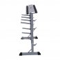 2 Tier 40" Barbell Dumbbell Rack Weights Storage Stand Home Gym Bench Base