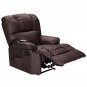 Recliner Heated Massage Chair With Control Brown