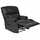 Recliner Heated Massage Chair With Control Black Description