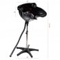 Adjustable Shampoo Basin Portable Height Black