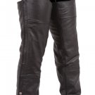 FMC Unisex Fully Braided Cowhide Chaps Fully Lined HD801 For Motorcycle Riders