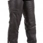 FMC Unisex Fully Braided Cowhide Chaps Fully Lined HD801 For Motorcycle Riders