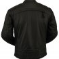 Mens MC Jacket w Side Stretch & Dual Inside Gun Pockets for Motorcycle Riders