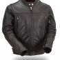Men's Naked Cowhide Vented Jacket w Adjustable Side HD275 for Motorcycle Riders