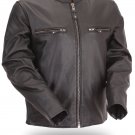 Mens Scooter Jacket w Side Stretch Fitted Detailing HD272 for Motorcycle Riders