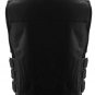 Men's SWAT Style Leather Vest One Panel Back Perfect 4 Club Patches FIM645-CSL