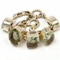Unique 925 sterling silver Green Amethyst Bracelet